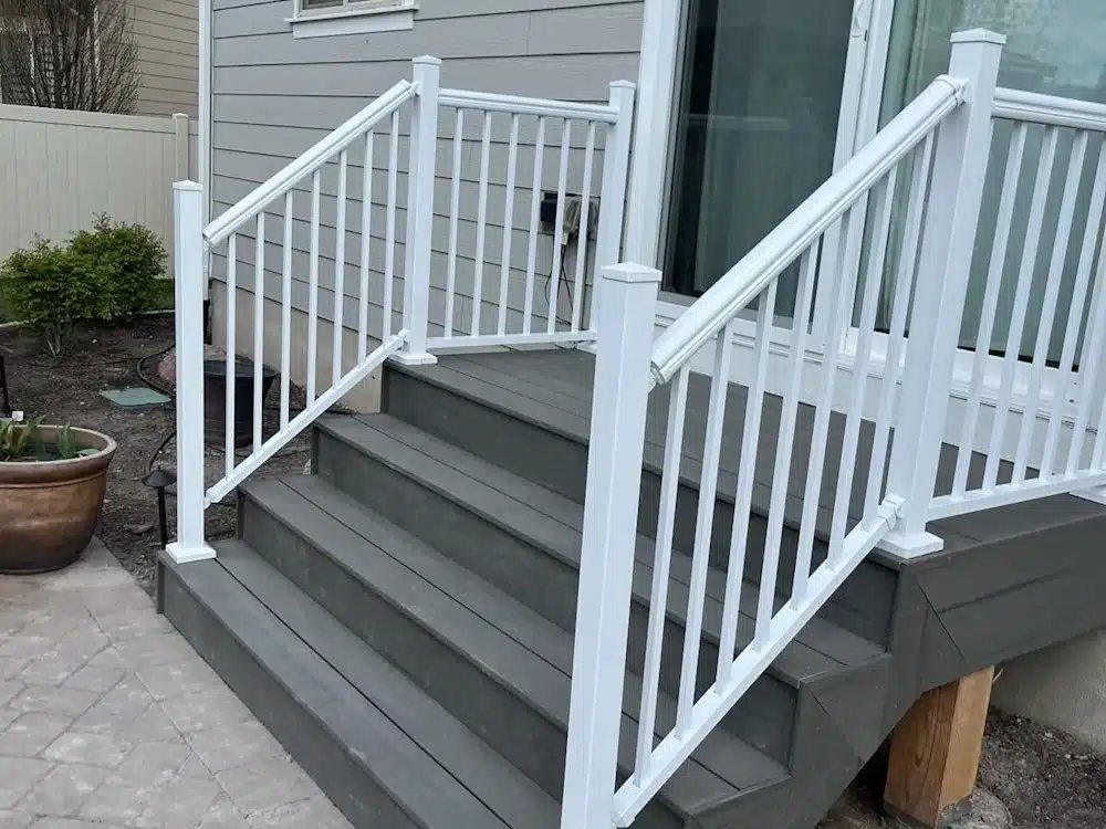 Entry Stair & Railing Upgrade after