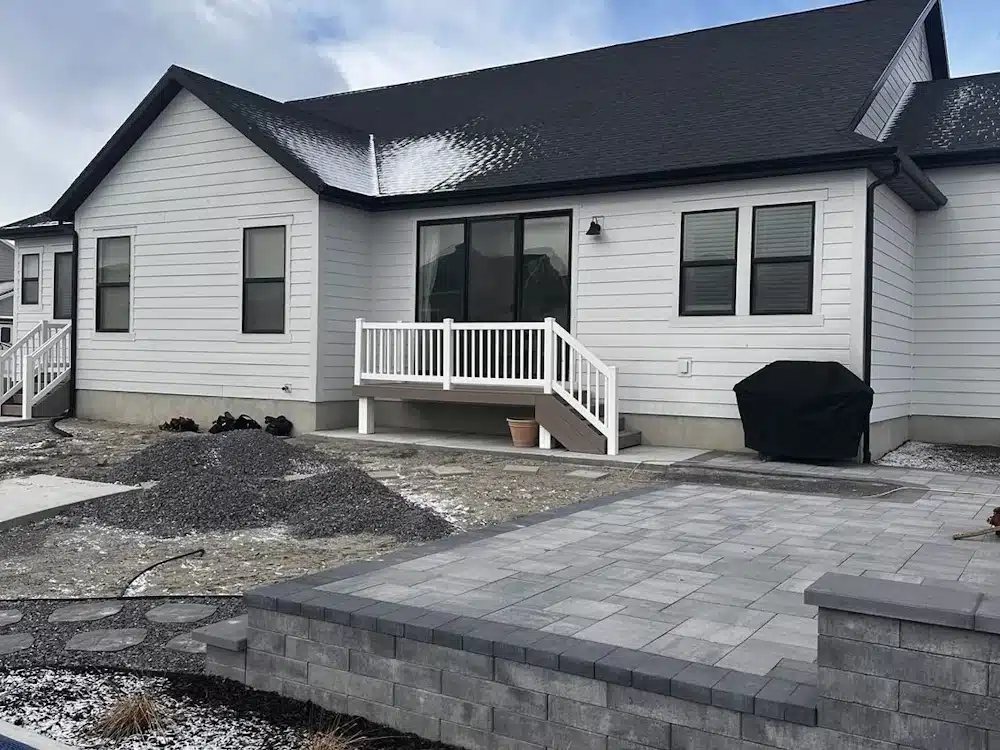 Backyard Deck Expansion before
