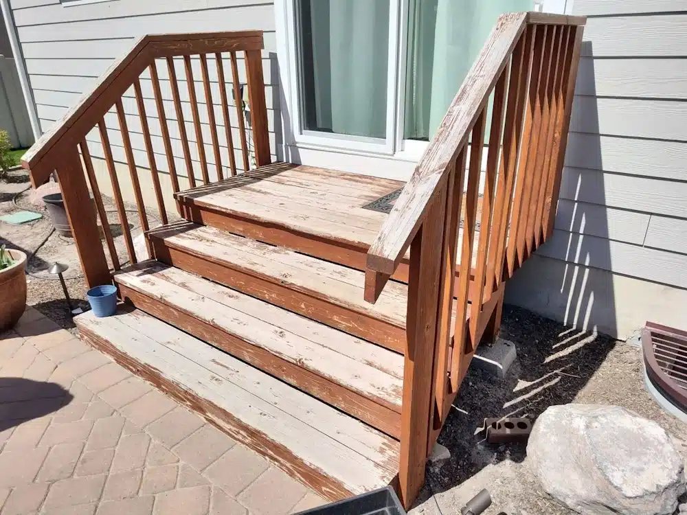 Entry Stair & Railing Upgrade before