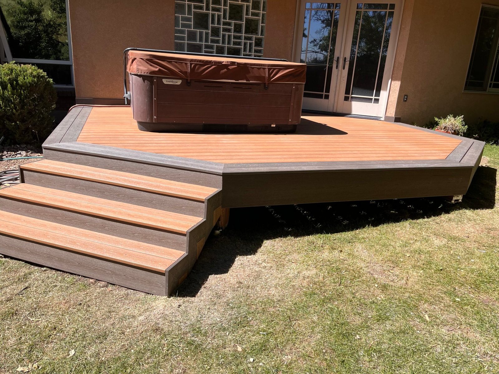 Hot tub deck project in Utah County